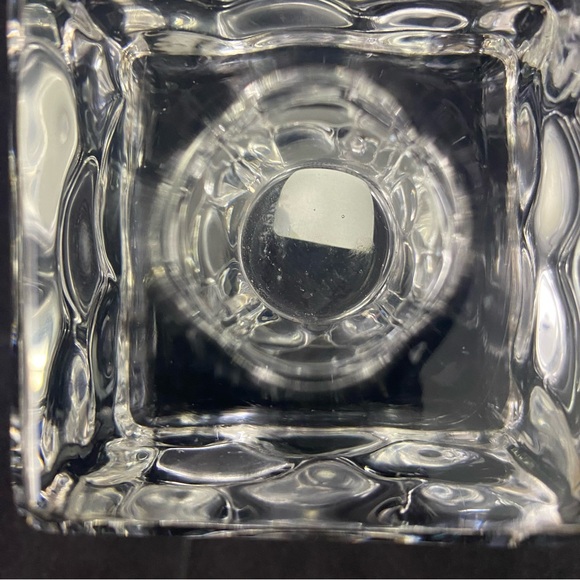 Partylite Cube Candle Holders Clear Glass Square Votive Tea Light Heavy Set Of 2 - Picture 6 of 6